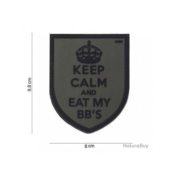 Patch 3D PVC "Keep Calm" (101 Inc) Chaos Grey