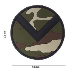 Patch 3D PVC Spartan Shield (101 Inc) Woodland