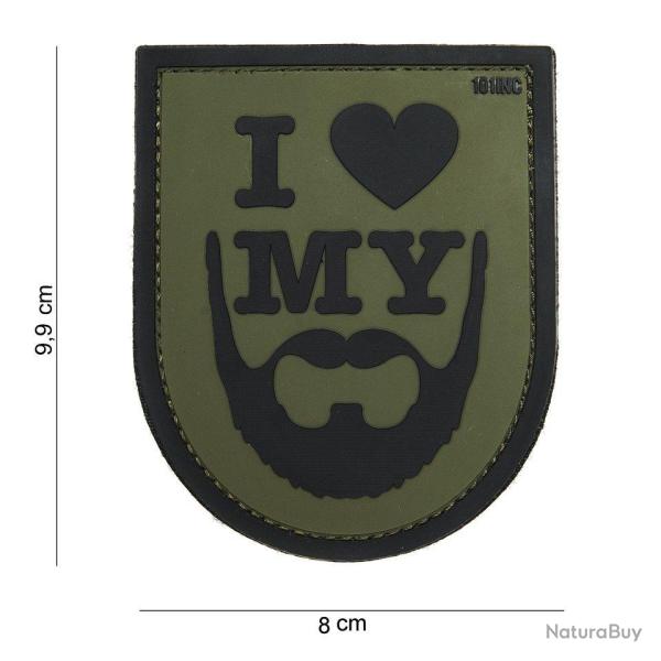 Patch 3D PVC "I Love My Beard" (101 Inc) OD