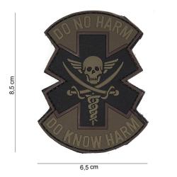 Patch 3D PVC "Do No Harm" (101 Inc) Coyote