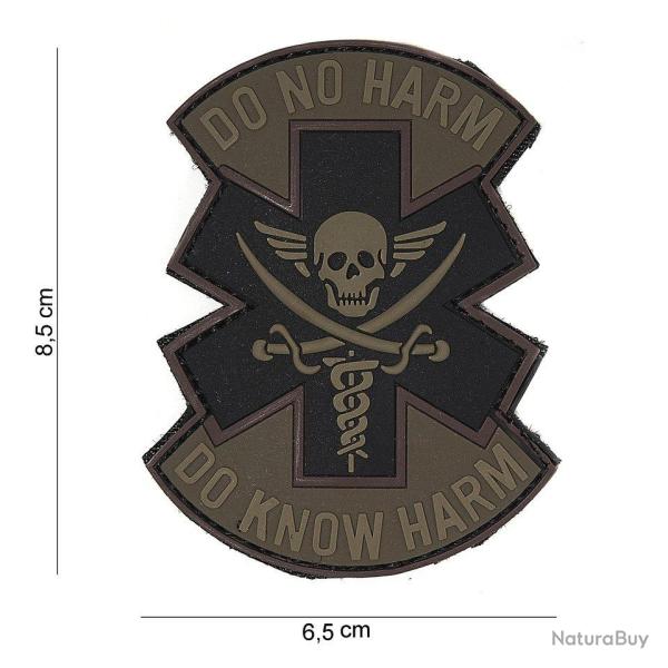 Patch 3D PVC "Do No Harm" (101 Inc) Noir