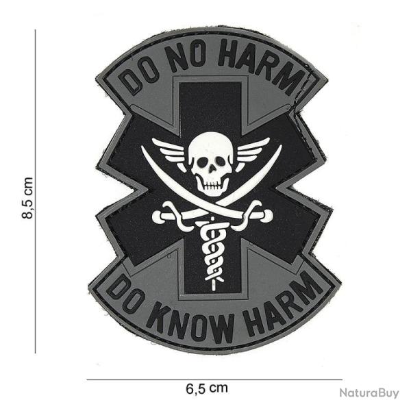 Patch 3D PVC "Do No Harm" (101 Inc) Chaos Grey