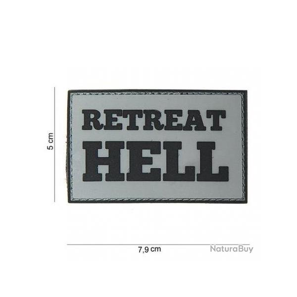 Patch PVC "Retreat Hell" (101 Inc) Chaos Grey