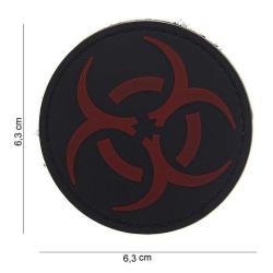 Patch 3D PVC Bio Hazard (101 Inc) Rouge