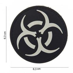 Patch 3D PVC Bio Hazard (101 Inc) Blanc
