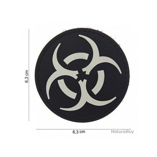 Patch 3D PVC Bio Hazard (101 Inc) Blanc