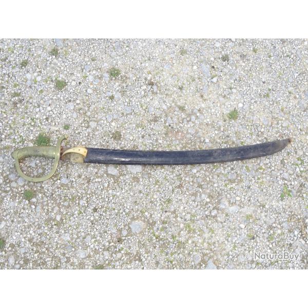 ANCIEN SABRE BRIQUET DE TROUPE BELGE BELGIQUE XIXe