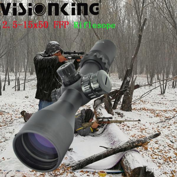 Visionking-Lunette de vis�e grand angle FFP, Mil-dot, -**21mm High Ring LIVRAISON GRATUITE