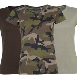Lot 3 tee-shirts chasse femme -XL