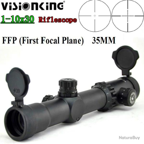 Visionking-Lunette de vise FFP 1-10x30, tube 35mm  LIVRAISON GRATUITE