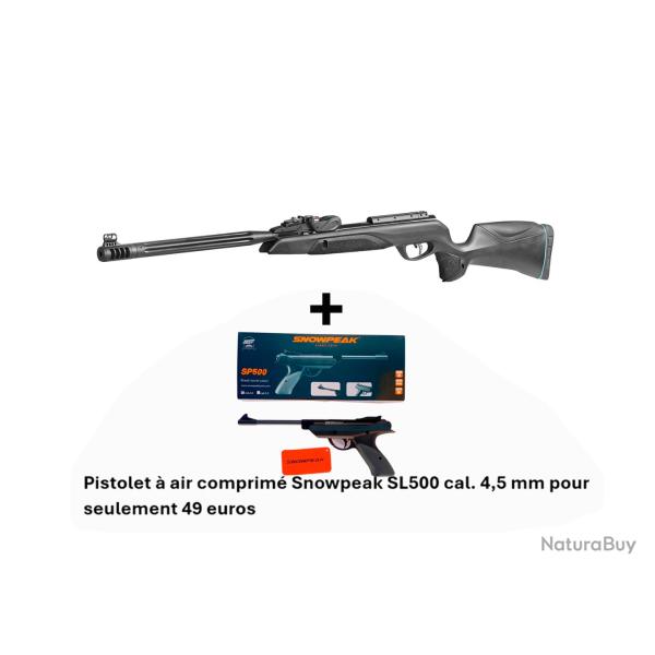 PACK COMBIN� ! Carabine Gamo Speedster IGT 10X GEN2i C. 4,5 mm + Pistolet SNOWPEAK SP500 Cal. 4,5 mm