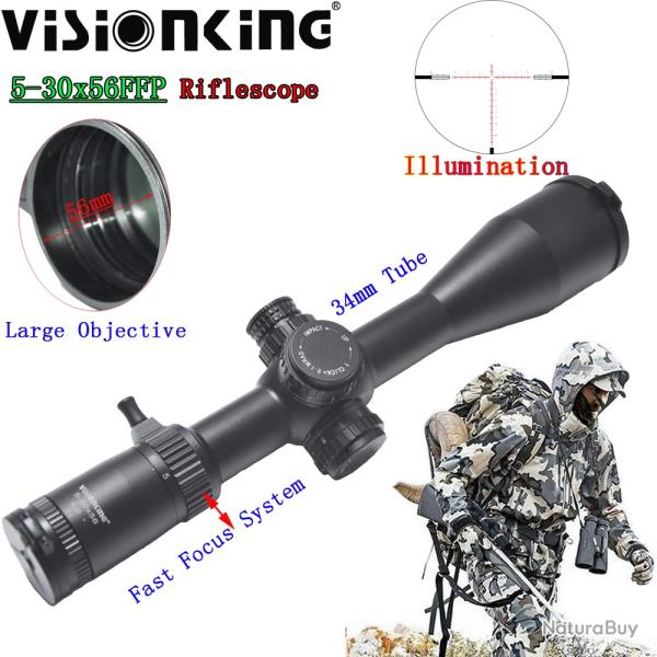 Visionking puissant 5-30x56 premier plan focal gabarit de vise 34 mm LIVRAISON GRATUITE