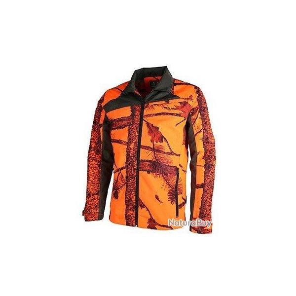 Veste de chasse enfant Maquisard camo orange Treeland