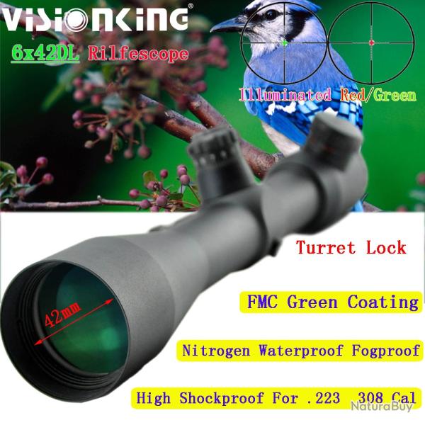 Visionking-Lunette de vis�e pour fusil de chasse, 6x42 Partners -**VS6x42DL Sight