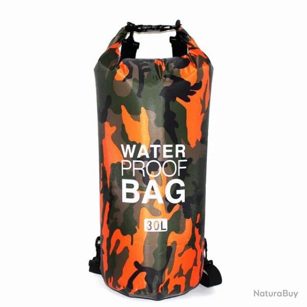 SAC � DOS �TANCHE 30L - DRY BAG - ORANGE - LIVRAISON GRATUITE