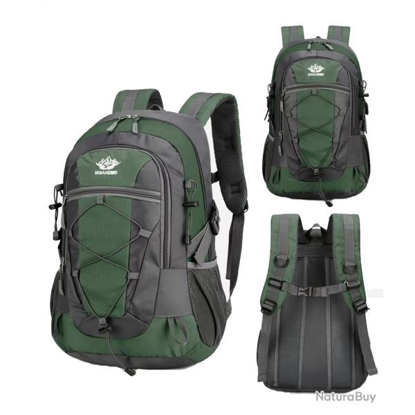 SAC � DOS DE RANDONN�E - L�GER ET FONCTIONNEL - VERT - LIVRAISON GRATUITE