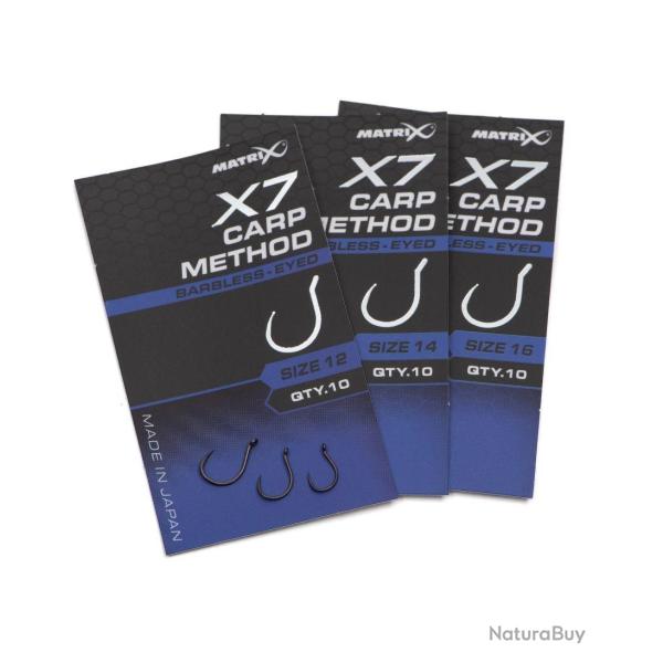 MATRIX HAMEON X7 CARP METHOD EYED BARBLESS MATRIX 16