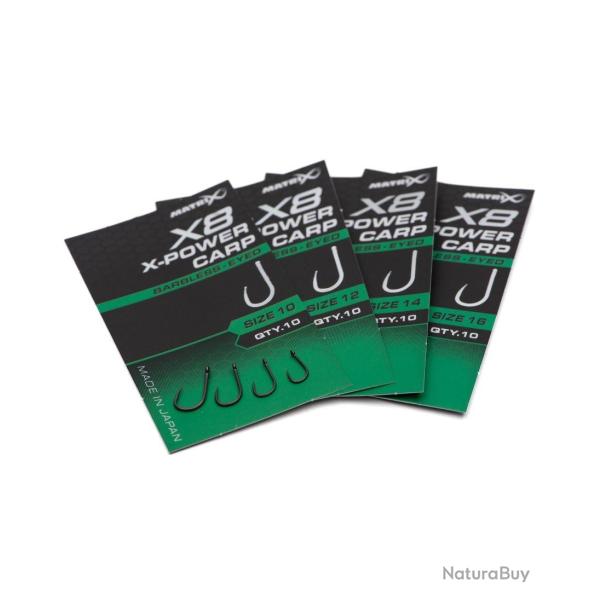 MATRIX HAMEON X8 X-POWER CARP EYED BARBLESS MATRIX 14