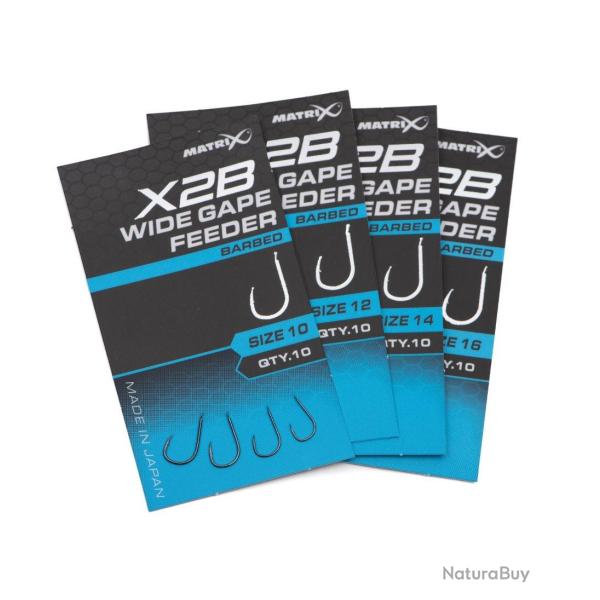 MATRIX HAMEON X2B WIDE GAPE FEEDER SPADE BARBED MATRIX 12