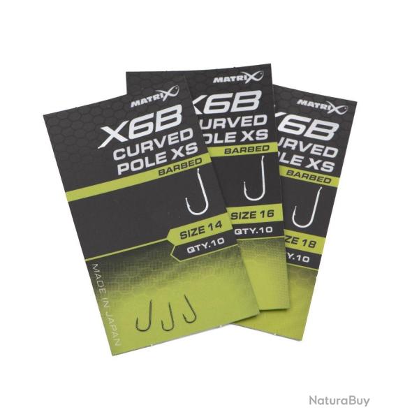 MATRIX HAME�ON X6B CURVED POLE SPADE BARBED MATRIX 16