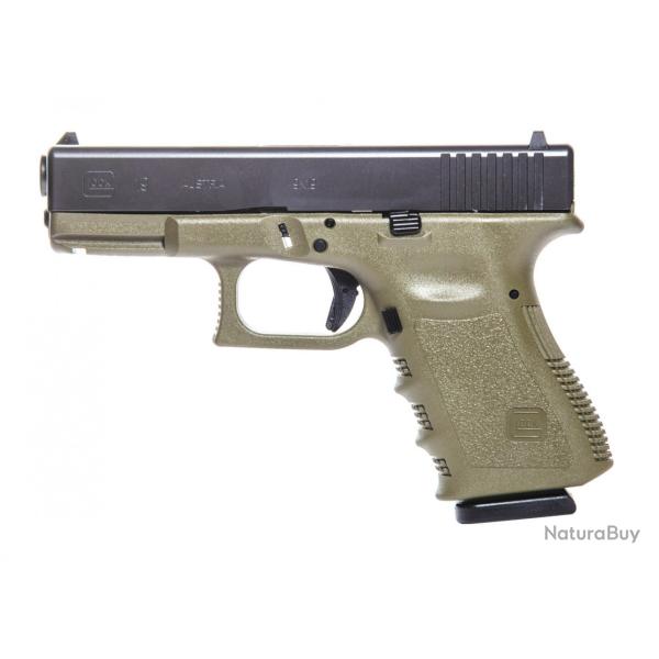 Pistolet GLOCK 19 GEN3 VERT OLIVE - 4" - 9x19