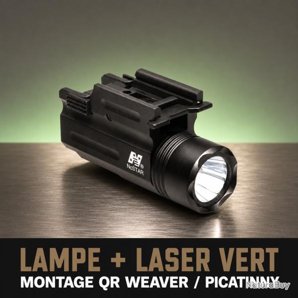 Promotion Lampe 150L et laser vert avec support QR