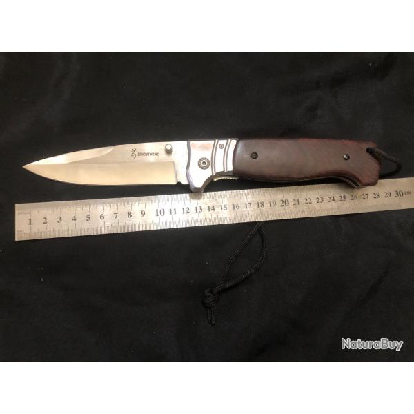 grand couteau pliant de chasse browning