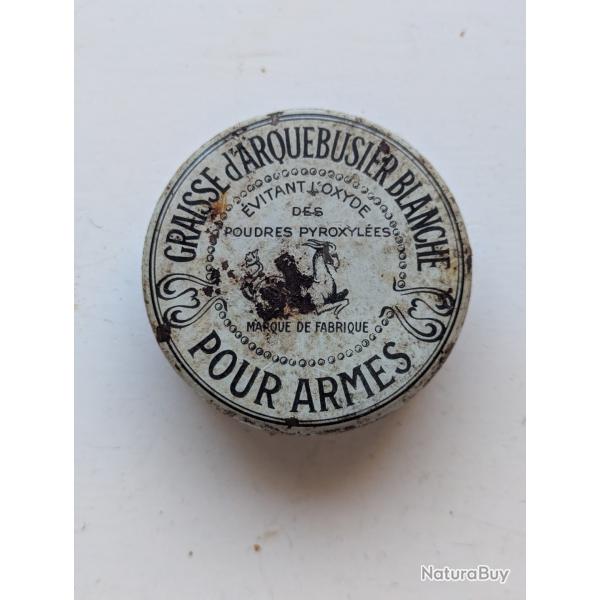 Boite mtal "graisse d' arquebusier blanche"