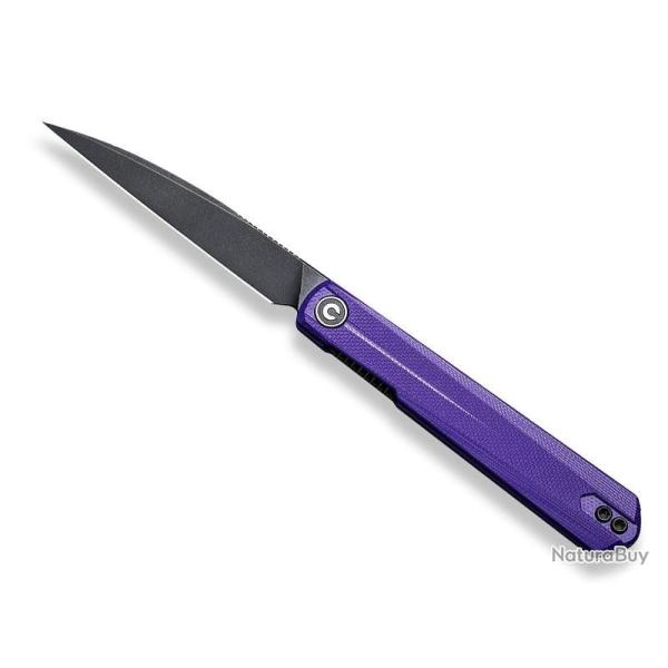 COUTEAU CIVIVI CLAVI G10 VIOLET BLACKWASH