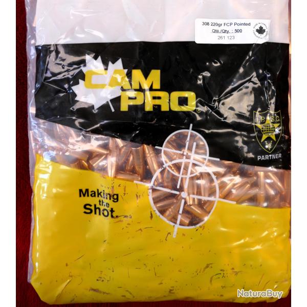 OGIVE CAM PRO CAL 308 220GR BTE 500 308FCP220SP