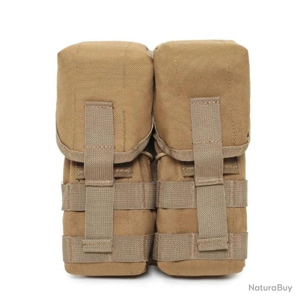 Pochette chargeur double 5,56/7,62 ELYTRA TACTICAL - Marron