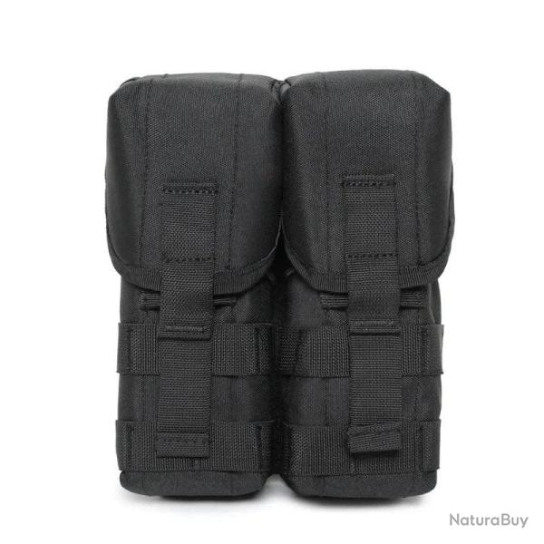 Pochette chargeur double 5,56/7,62 ELYTRA TACTICAL - Noir