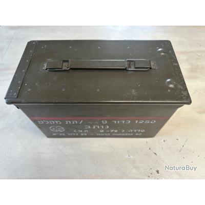 2 caisses munition métal vertes - Caisses à munitions (13378303