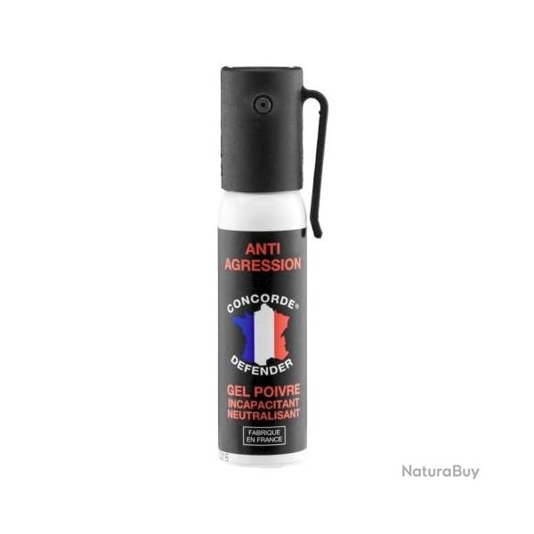op�def! Bombe de d�fense CONCORDE DEFENDER gel au poivre 25ml par 3