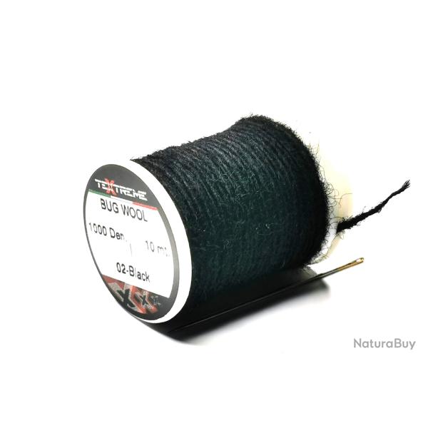 laine montage mouche BUG WOOL TEXTREME dark grey