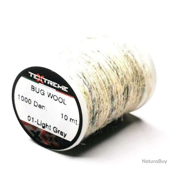laine montage mouche BUG WOOL TEXTREME gris light