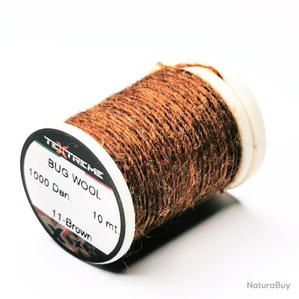 laine montage mouche BUG WOOL TEXTREME  rusty brown