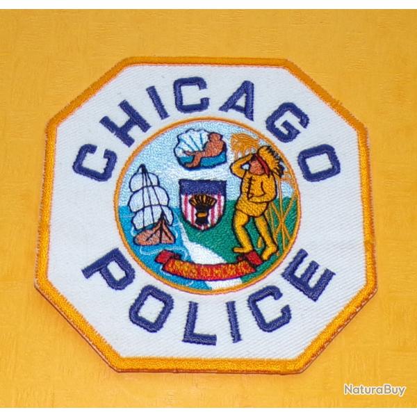 TISSU PATCH : CHICAGO POLICE , DIAMETRE 9 CM , BON ETAT VOIR PHOTOS . POUR TOUT RENSEIGNEMENT ME CON