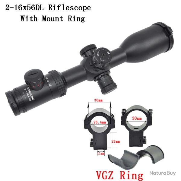 Visionking-Lunette de vise  longue porte tube de 30mm -**2-16x50 11mm High  LIVRAISON GRATUITE !!