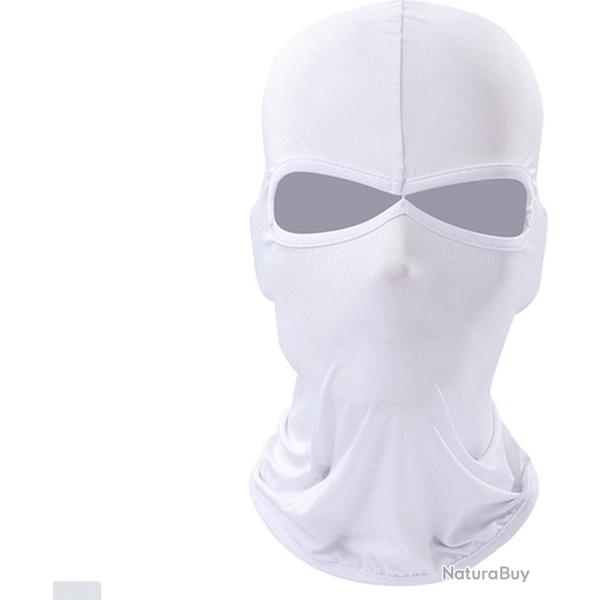 CAGOULE DEUX TROUS - BLANCHE - LIVRAISON GRATUITE