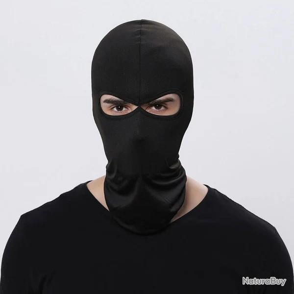 CAGOULE AIRSOFT DEUX TROUS - NOIRE - LIVRAISON GRATUITE