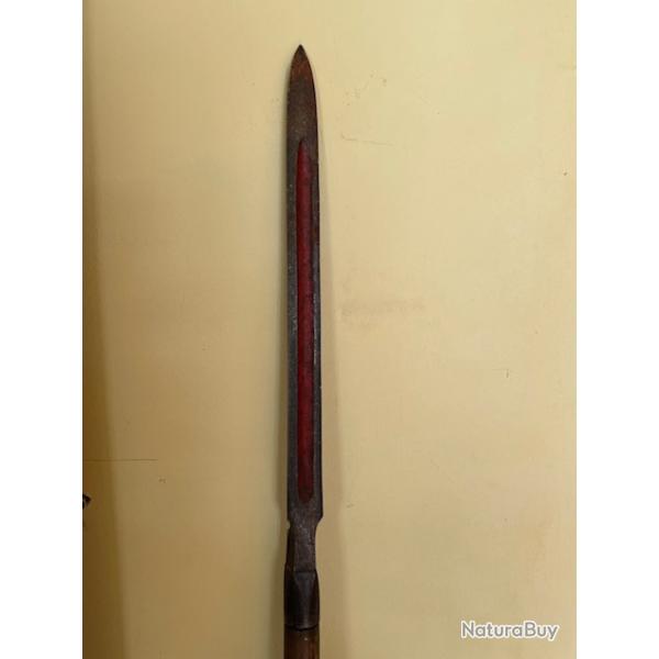 Rare Sankaku Yari de samourai (cavalerie) d�but p�riode Edo