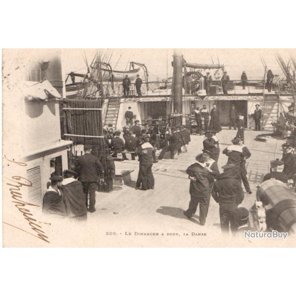 CPA - Marine " LE DIMANCHE A BORD LA DANSE" N�275