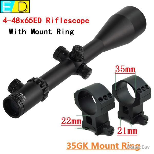 Visionking professionnel 4-48x65 ED with 21mm rings LIVRAISON GRATUITE !!