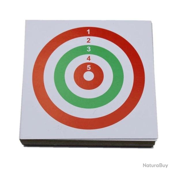 Cibles papier carr� 14x14cm WF Tactical 100pcs - Type 4