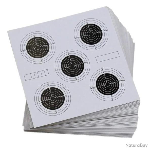 Cibles papier carr� 14x14cm WF Tactical 100pcs - Type 5