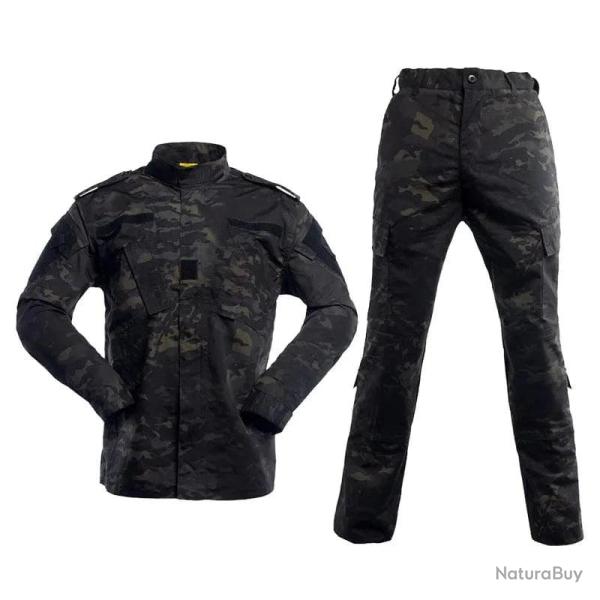 Uniforme militaire GEN2 XMG Tactical Multicam noir
