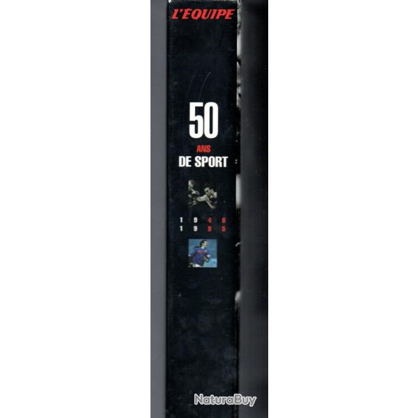50 ans de sport l'quipe 1946-1995 coffret 2 livres sous emboitage