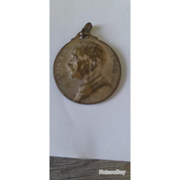 MEDAILLE  MARECHAL FOCH 14 AVRIL 1918