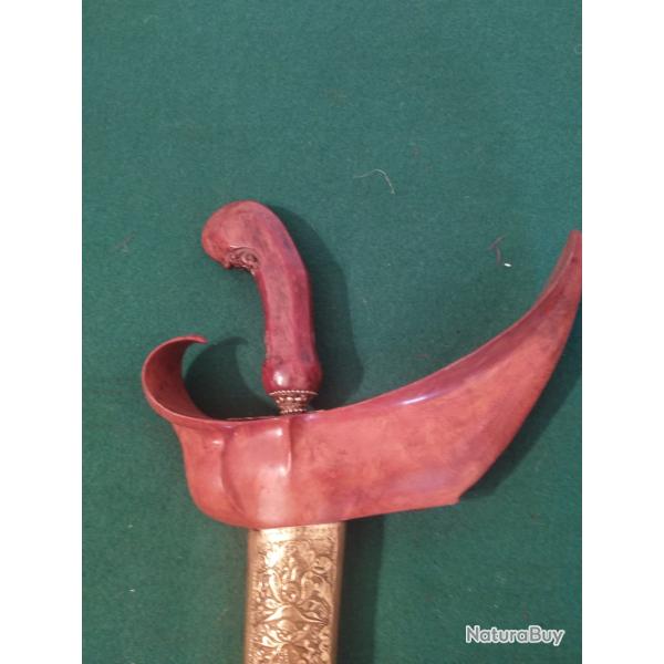 Kris Malais de la fin du 19�me si�cle L�ME AVEC OR.